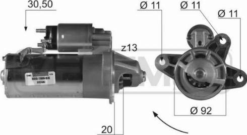 Messmer 220164R - Стартер autosila-amz.com