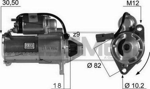 Messmer 220119A - Стартер autosila-amz.com