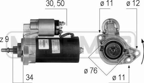 Messmer 220189A - Стартер autosila-amz.com