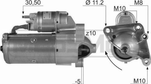 Messmer 220136A - Стартер autosila-amz.com