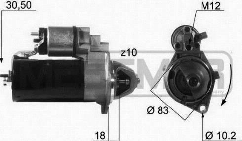 Messmer 220132A - Стартер autosila-amz.com