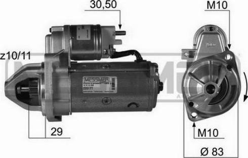 Messmer 220177A - Стартер autosila-amz.com