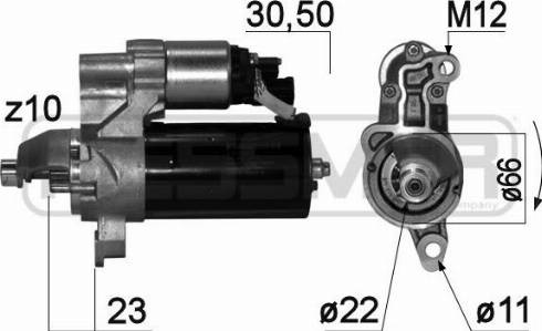 Messmer 220848A - Стартер autosila-amz.com