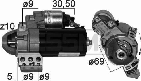 Messmer 220869A - Стартер autosila-amz.com