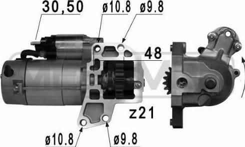 Messmer 220801A - Стартер autosila-amz.com