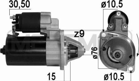 Messmer 220812A - Стартер autosila-amz.com