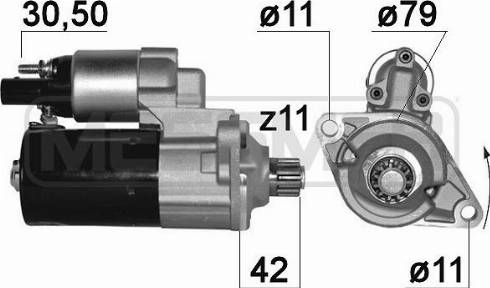 Messmer 220886A - Стартер autosila-amz.com