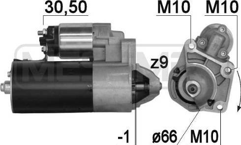 Messmer 220880A - Стартер autosila-amz.com