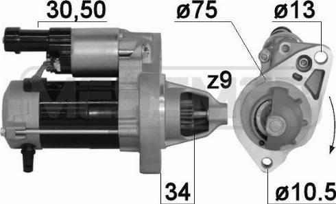 Messmer 220881A - Стартер autosila-amz.com