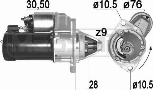 Messmer 220887A - Стартер autosila-amz.com