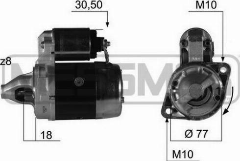 Messmer 220382A - Стартер autosila-amz.com