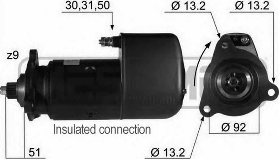 Messmer 220250 - Стартер autosila-amz.com