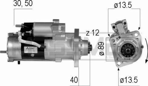 Messmer 220224A - Стартер autosila-amz.com