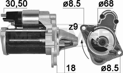 Messmer 220226A - Стартер autosila-amz.com