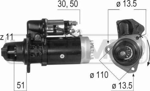 Messmer 220275A - Стартер autosila-amz.com