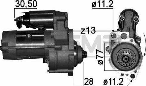 Messmer 220764A - Стартер autosila-amz.com