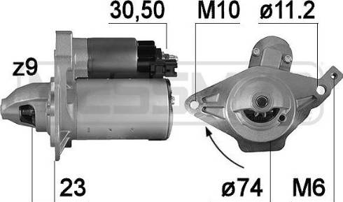 Messmer 221015A - Стартер autosila-amz.com