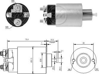 Messmer ZM4993 - Тяговое реле, соленоид, стартер autosila-amz.com