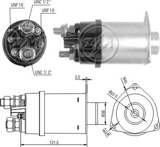 Messmer ZM457 - Тяговое реле, соленоид, стартер autosila-amz.com