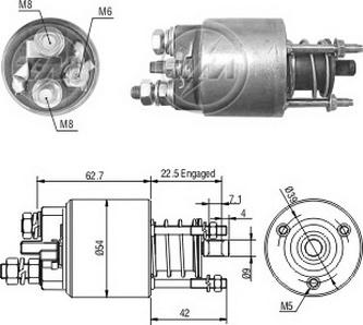 Messmer ZM4395 - Тяговое реле, соленоид, стартер autosila-amz.com