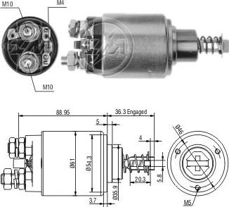 Messmer ZM538 - Тяговое реле, соленоид, стартер autosila-amz.com