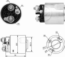 Messmer ZM6492 - Тяговое реле, соленоид, стартер autosila-amz.com