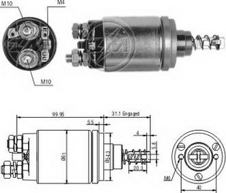 Messmer ZM642 - Тяговое реле, соленоид, стартер autosila-amz.com