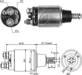 Messmer ZM638 - Тяговое реле, соленоид, стартер autosila-amz.com