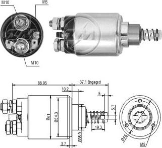 Messmer ZM632 - Тяговое реле, соленоид, стартер autosila-amz.com