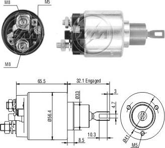 Messmer ZM672 - Тяговое реле, соленоид, стартер autosila-amz.com