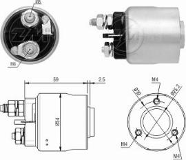 Messmer ZM1493 - Тяговое реле, соленоид, стартер autosila-amz.com