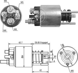 Messmer ZM396 - Тяговое реле, соленоид, стартер autosila-amz.com