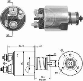 Messmer ZM3491 - Тяговое реле, соленоид, стартер autosila-amz.com