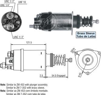 Messmer ZM353 - Тяговое реле, соленоид, стартер autosila-amz.com