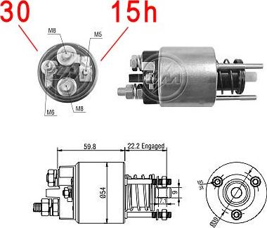 Messmer ZM3396 - Тяговое реле, соленоид, стартер autosila-amz.com