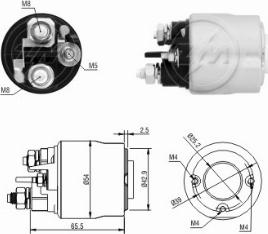 Messmer ZM2494 - Тяговое реле, соленоид, стартер autosila-amz.com