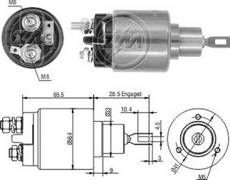 Messmer ZM2573 - Тяговое реле, соленоид, стартер autosila-amz.com