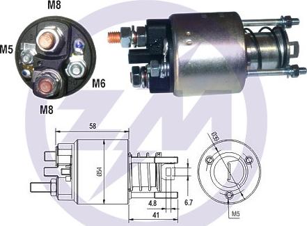 Messmer ZM2396 - Тяговое реле, соленоид, стартер autosila-amz.com