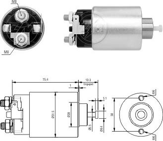 Messmer ZM7698 - Тяговое реле, соленоид, стартер autosila-amz.com