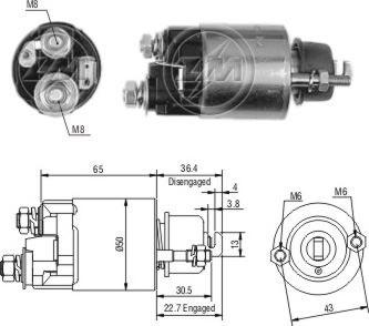 Messmer ZM703 - Тяговое реле, соленоид, стартер autosila-amz.com