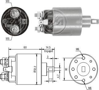 Messmer ZM711 - Тяговое реле, соленоид, стартер autosila-amz.com