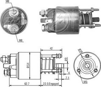 Messmer ZM7395 - Тяговое реле, соленоид, стартер autosila-amz.com