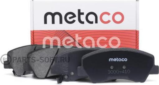 METACO 3000-410 - Тормозные колодки, дисковые, комплект autosila-amz.com