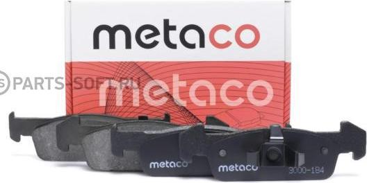 METACO 3000-184 - Тормозные колодки, дисковые, комплект autosila-amz.com