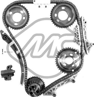 Metalcaucho 58383 - Комплект цепи привода распредвала autosila-amz.com