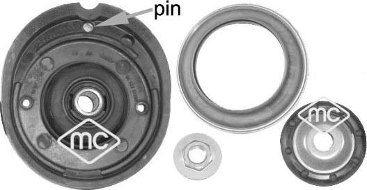 Metalcaucho 05877 - Опора стойки амортизатора, подушка autosila-amz.com