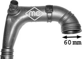 Metalcaucho 03865 - Трубка, нагнетание воздуха autosila-amz.com