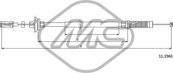 Metalcaucho 80899 - Тросик газа autosila-amz.com