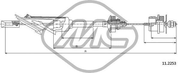 Metalcaucho 80718 - Трос, управление сцеплением autosila-amz.com