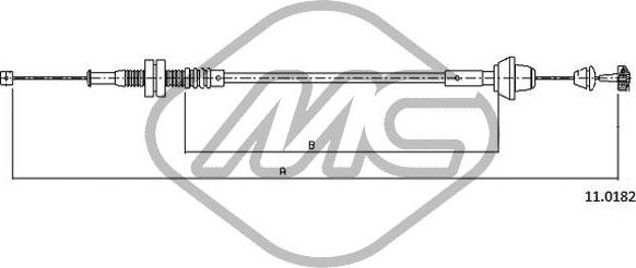 Metalcaucho 81915 - Тросик газа autosila-amz.com